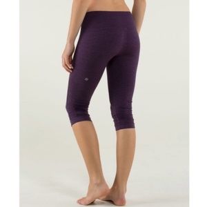 Lululemon In The Flow Crop II Purple Leggings 0/2